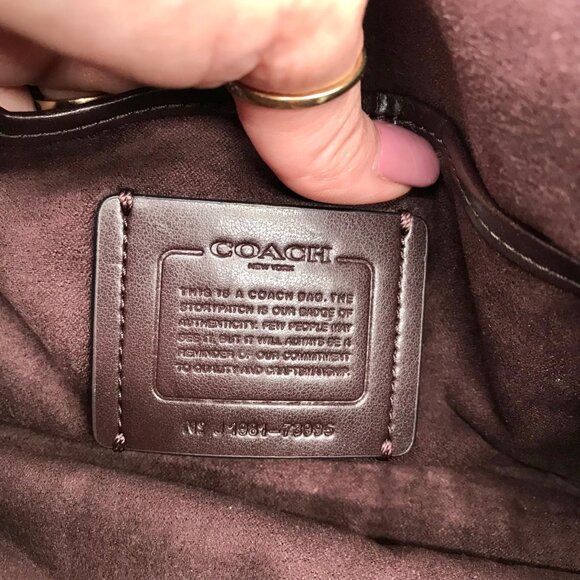 Coach Black Pebbled Leather Tabby 26 Convertible Shoulder Bag 73995 - Picture 11 of 12